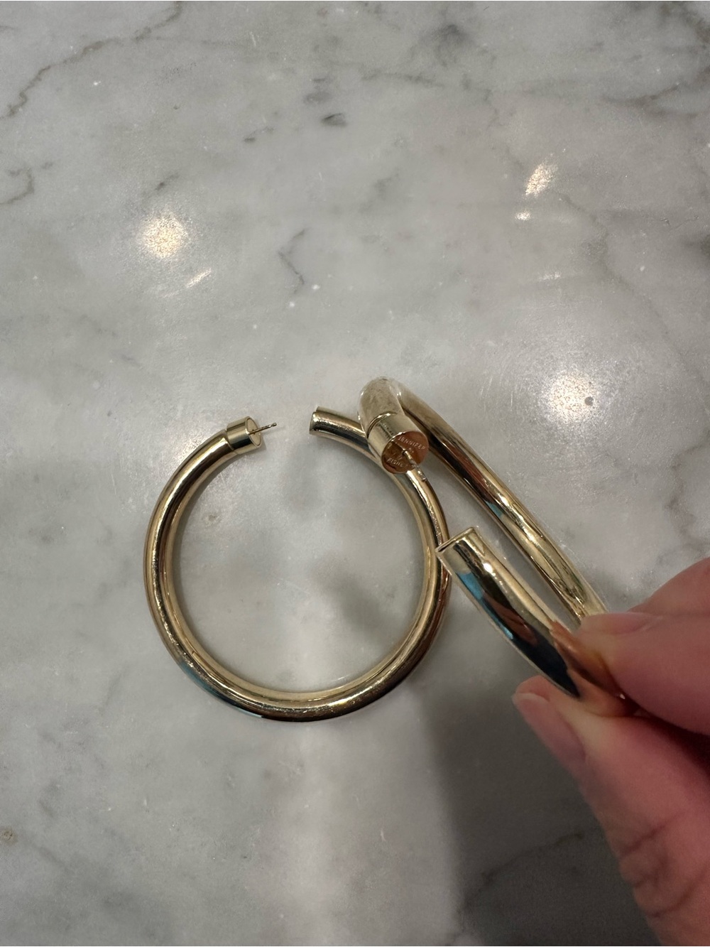 Jennifer Fisher 2.5” Samira Gold Hoop Earrings – $400 Original Retail - Picture 6 of 6